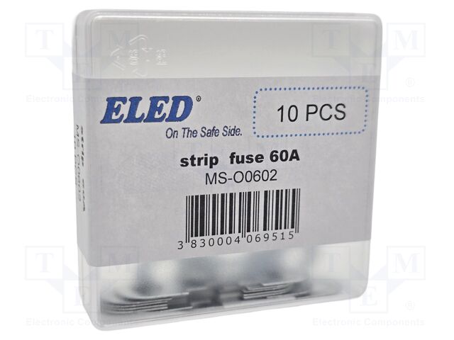 Fuse: fuse; 60A; 32VDC; automotive,strip fuse; 42mm; M6 screw