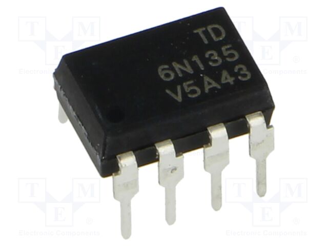 Optocoupler; THT; OUT: transistor; 5kV; DIP8; Colour: black