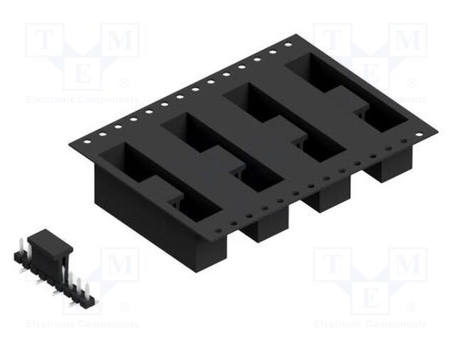 Connector: pin strips; pin header; male; PIN: 9; 2.54mm; SMT; 1x9