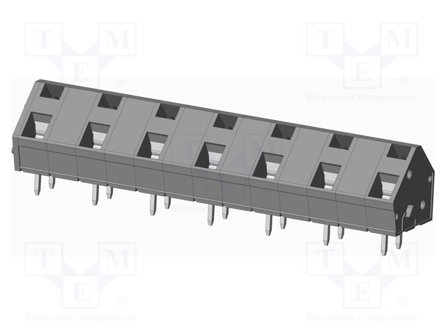 Connector: PCB terminal block; terminal; angled 45°; on PCBs