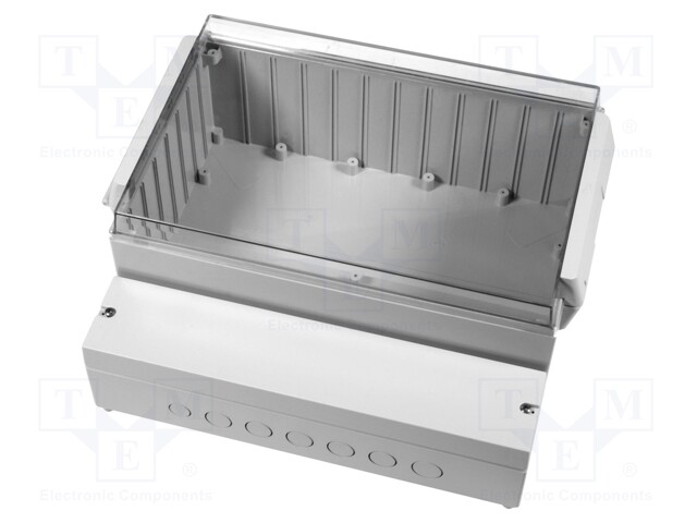 Enclosure: wall mounting; X: 296mm; Y: 261mm; Z: 132.5mm; RCP; ABS