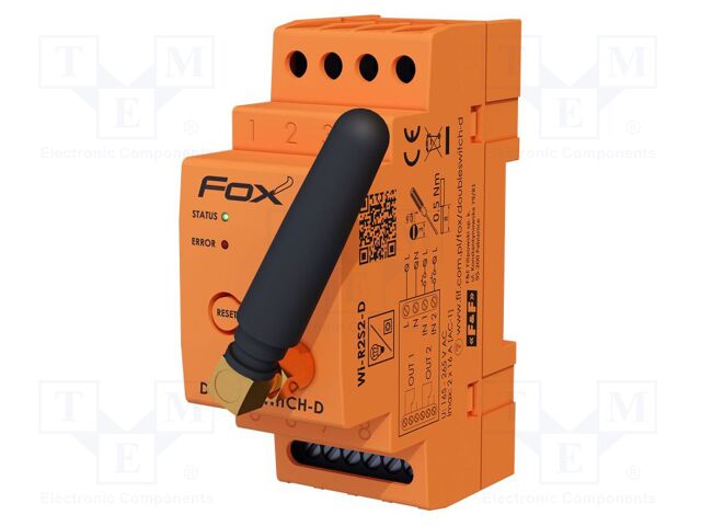 Cutout power switch; WIFI; for DIN rail mounting; 165÷265VAC