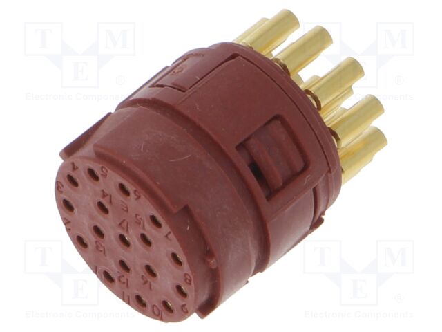 Connector: M23; PIN: 17; soldering; 50V; 7A; Series: EPIC