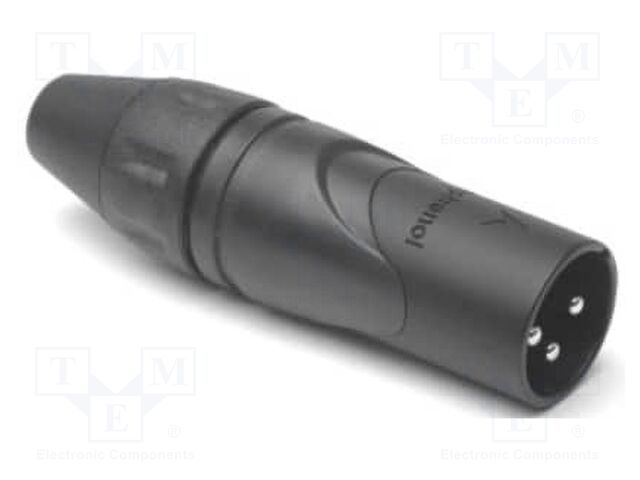 Connector: XLR; plug; male; straight; Plating: silver plated; IP40