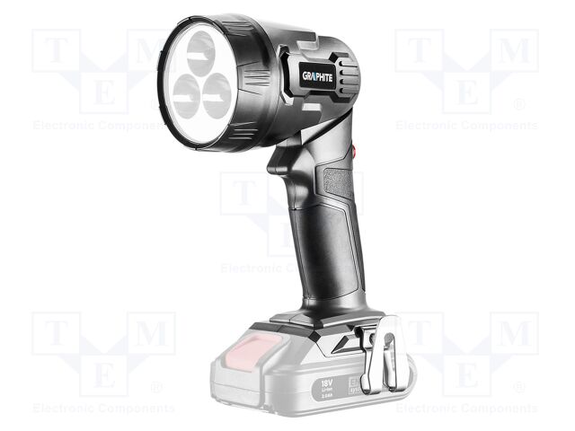 18VDC; Features: non-slip grip; Torch: rechargeable battery
