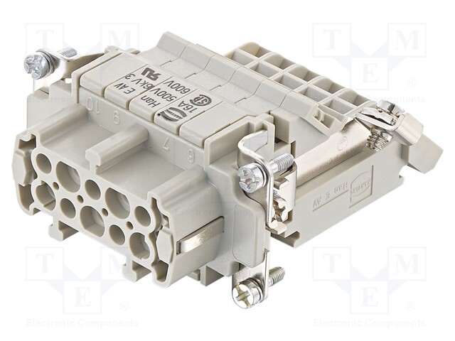 Han E AV 10 Pos. F Insert Term. Block Ri