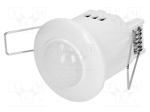Motion sensor; ceiling; 230VAC; IP20; 6m; Range: 10s÷15min; 360°