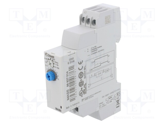 Timer; 0,1s÷100h; SSR; 0.7A; 24÷240VAC; 24÷240VDC; DIN; -20÷60°C