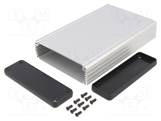 Enclosure: with panel; 1455; X: 103mm; Y: 160mm; Z: 30mm; aluminium