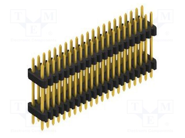 Connector: pin strips; pin header; male; PIN: 42; 1.27mm; THT; 2x21
