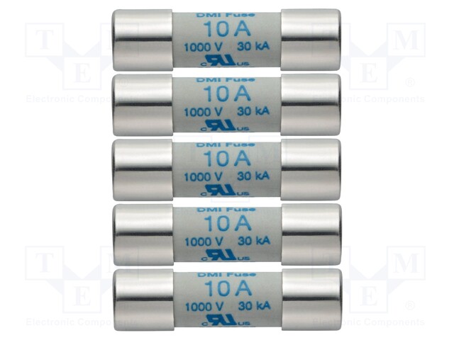Fuse; 42g; 10x38mm; TESTO760-3; 1kV; 10A; 5pcs.