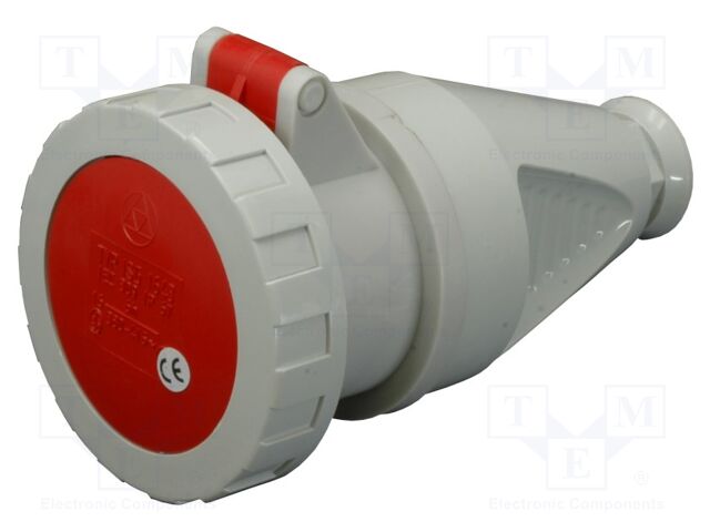 Connector: AC supply 3-phase; plug; female; 32A; 400VAC; IEC 60309