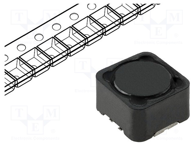 Inductor: wire; SMD; 3.5uH; 9.3A; 12mΩ; 12x12x8mm; ±20%; -40÷85°C