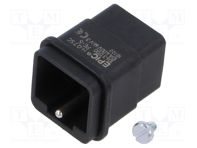 Connector: HDC; contact insert; male; EPIC H-Q; PIN: 8; 7+PE; 10A