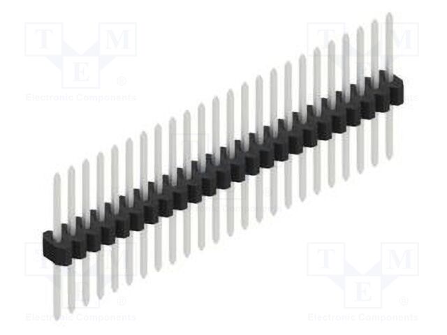 Connector: pin strips; pin header; male; PIN: 24; 1.27mm; THT; 1x24