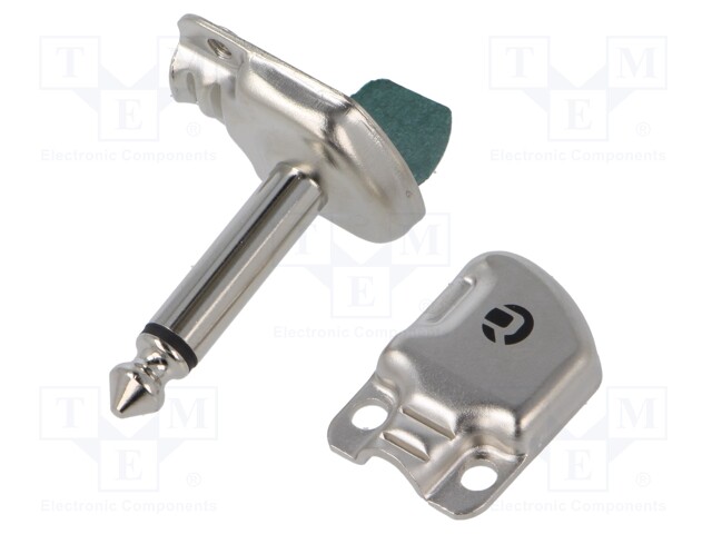 Connector: Jack 6,3mm; plug; Plating: nickel plated; angled 90°