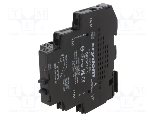 Relay: solid state; Ucntrl: 4÷32VDC; 12A; 1÷100VDC; DIN; -30÷80°C