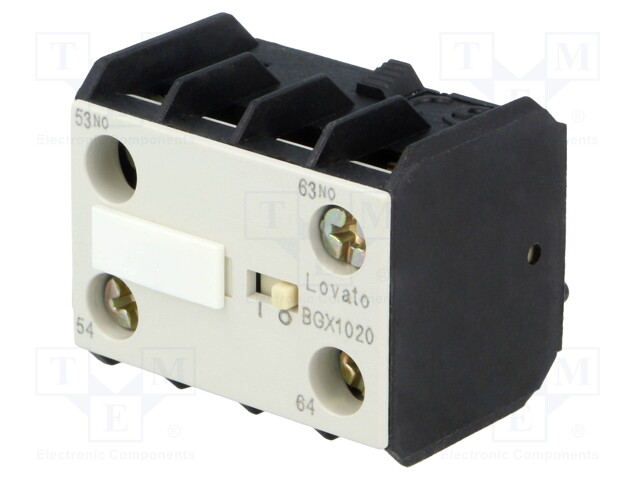 Auxiliary contacts; Series: BG; Leads: screw terminals