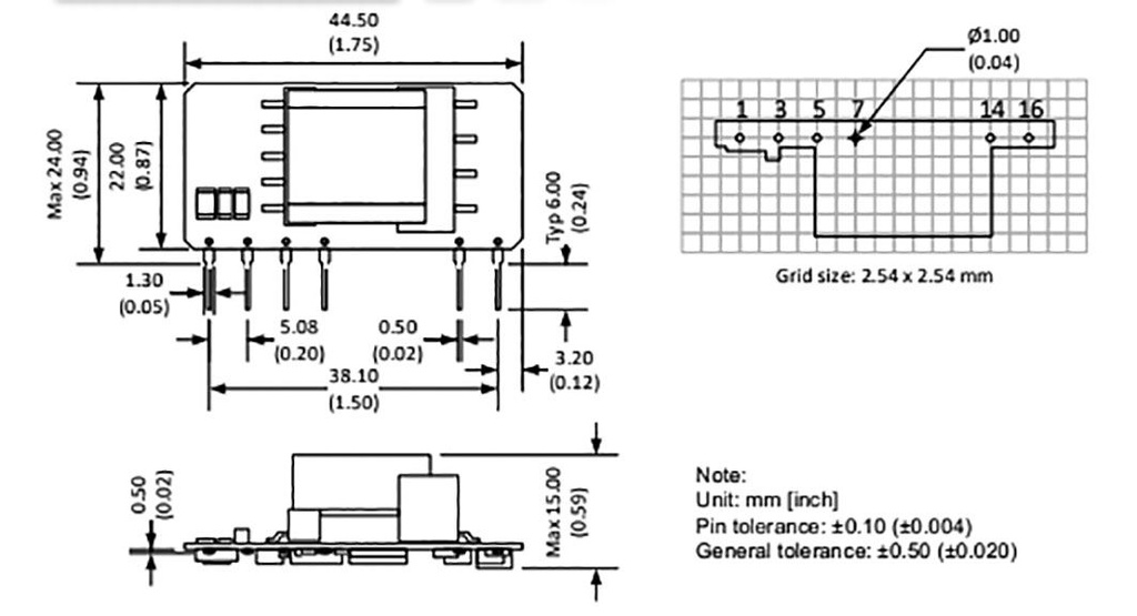 Converter: AC/DC; 15W; 85÷305VAC; Usup: 100÷430VDC; Uout: 15VDC