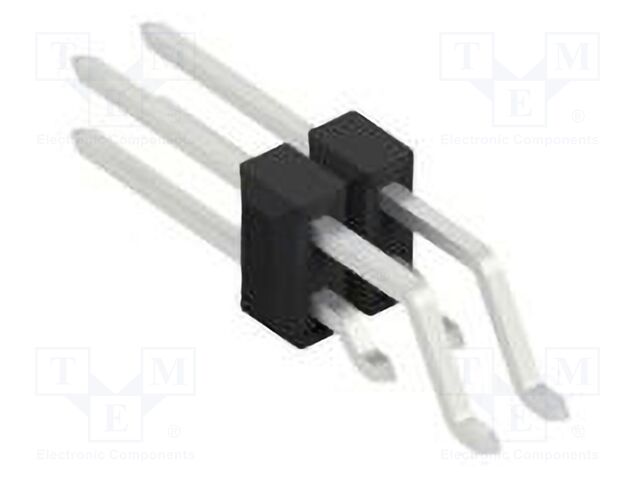 Connector: pin strips; pin header; male; PIN: 4; 2.54mm; SMT; 2x2