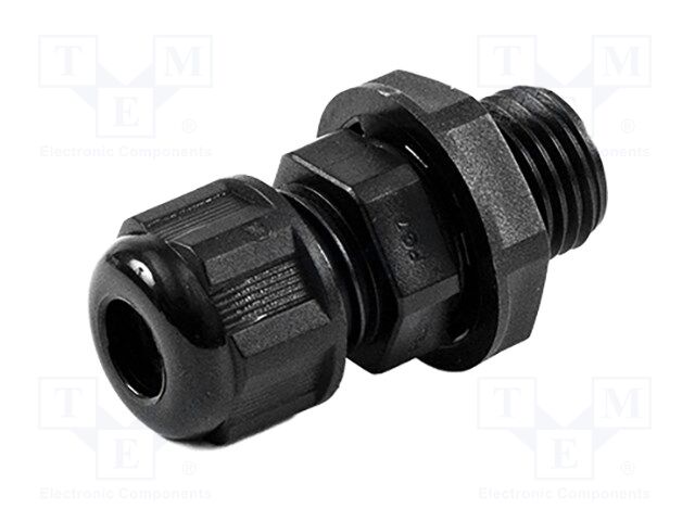 Cable gland; PG7; IP68; nylon; UL94V-2; black