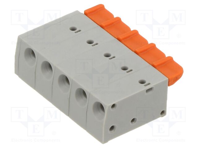 Connector: PCB terminal block; terminal; GB; 6A; PIN: 5; angled