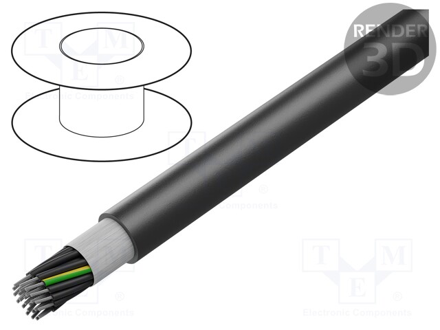 Wire; HELUTHERM® 145 MULTI; stranded; Cu; 25G0,5mm2; polyolefine