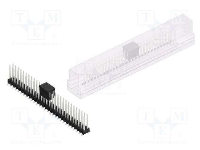 Connector: pin strips; pin header; male; PIN: 58; 2.54mm; SMT; 2x29