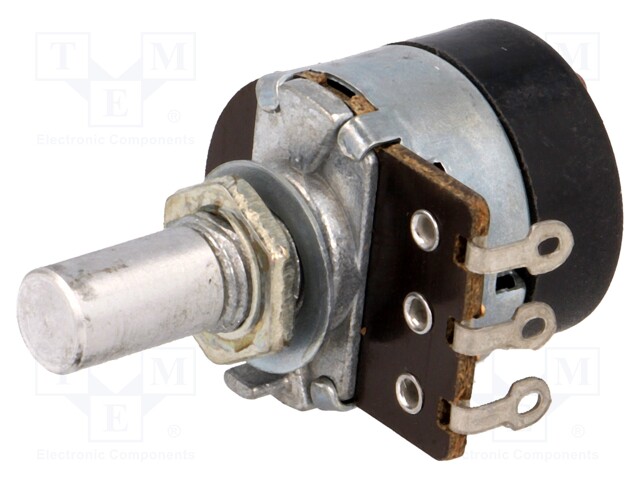 Potentiometer: shaft; single turn; 10kΩ; 200mW; ±20%; on panel; 6mm