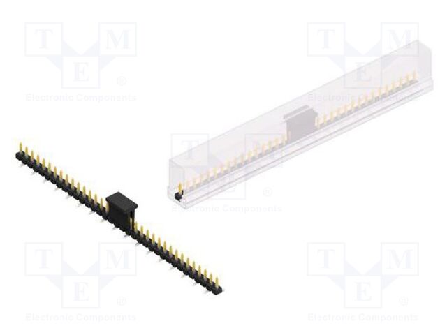Connector: pin strips; pin header; male; PIN: 35; 2.54mm; SMT; 1x35