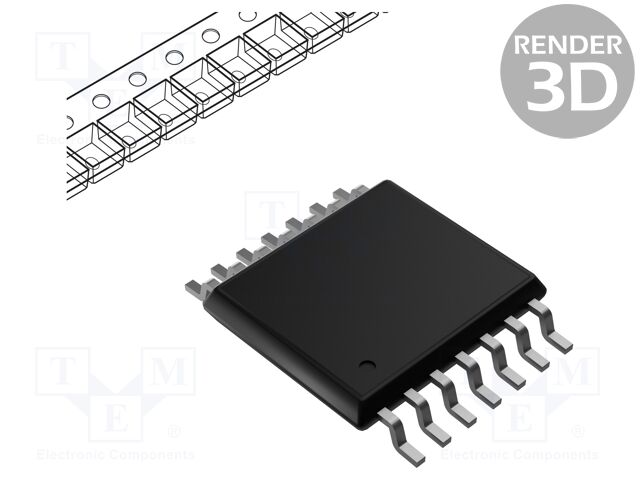 IC: digital; AND; Ch: 4; IN: 2; CMOS,TTL; SMD; SO14; 4.5÷5.5VDC; AHCT