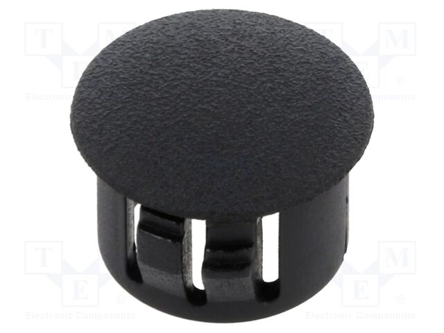 Accessories: stopper; H: 10.3mm; push-in,snap-fastener; black