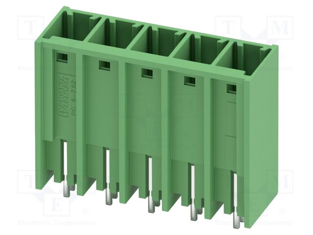 PCB headers, nominal cross section: 6 mm?, color: green, nom