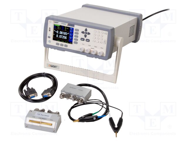 LCR meter; LCD 3,5"; R range: 0.0001÷99.9999MΩ; 0.05%; 10Hz÷20kHz