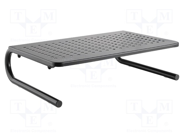 Monitor stand; 20kg; Mat: aluminium,plastic,stainless steel