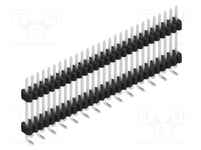 Connector: pin strips; pin header; male; PIN: 28; 1.27mm; SMT; 1x28