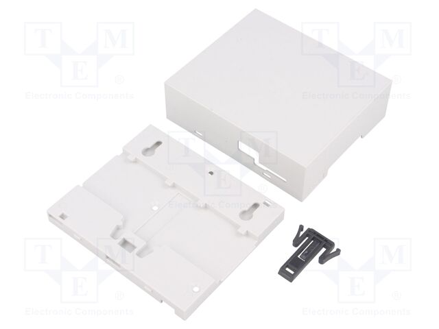 Enclosure: for computer; BEAGLEBONE BLACK; ABS; grey; X: 106.2mm