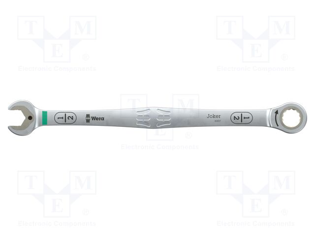 Wrench: combination spanner; inch,rattle; 1/2"; 245mm; Teeth: 80