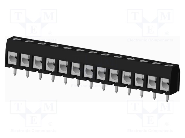 Connector: PCB terminal block; terminal; Plating: tinned; on PCBs