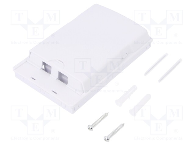 Housing; Colour: white; surface-mounted; Number of ports: 2
