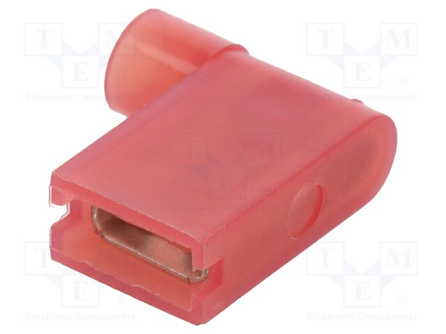 Connector housing; red; 0.75÷1.5mm2; socket; 6.3mm/800um