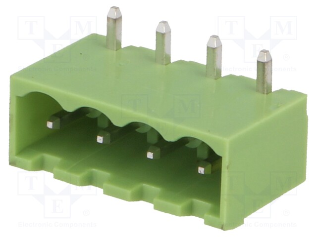 Pluggable terminal block; Contacts ph: 5mm; ways: 4; angled 90°