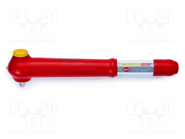 Wrench; dynamometric; 385mm; 5÷50Nm; Mounting: 3/8"; V: insulated