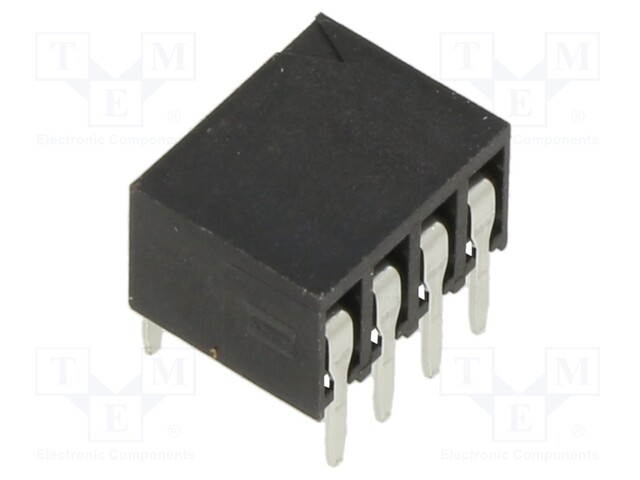 Socket; pin strips; female; 2.54mm; PIN: 8; THT; on PCBs; tinned