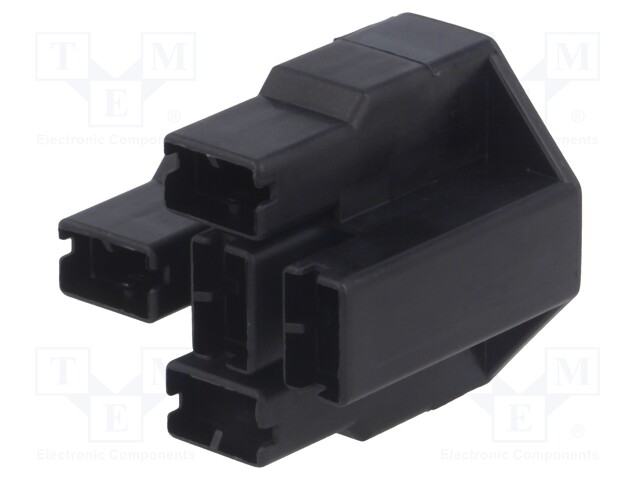 Terminals cover; female; ways: 5; Colour: black