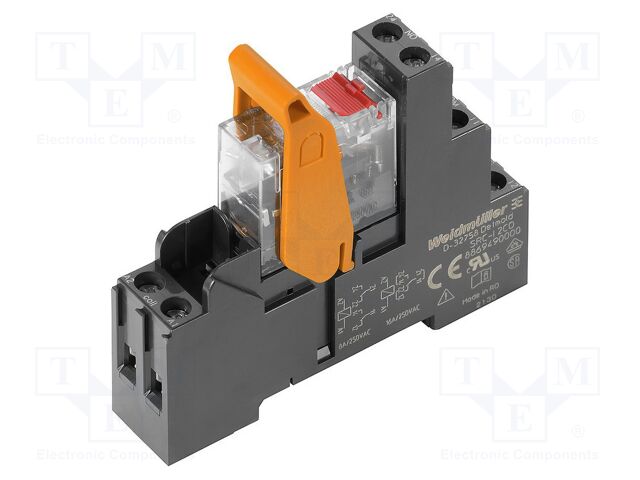 Relay: interface; DPDT; Ucoil: 115VAC; 8A; DIN; Variant: Relay set