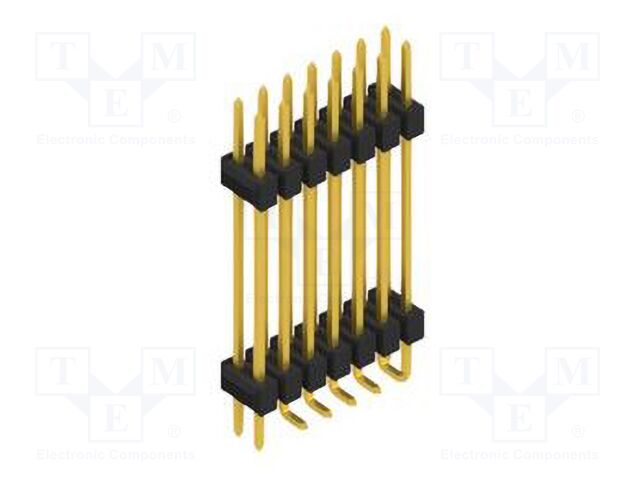 Connector: pin strips; pin header; male; PIN: 14; 2.54mm; SMT; 2x7