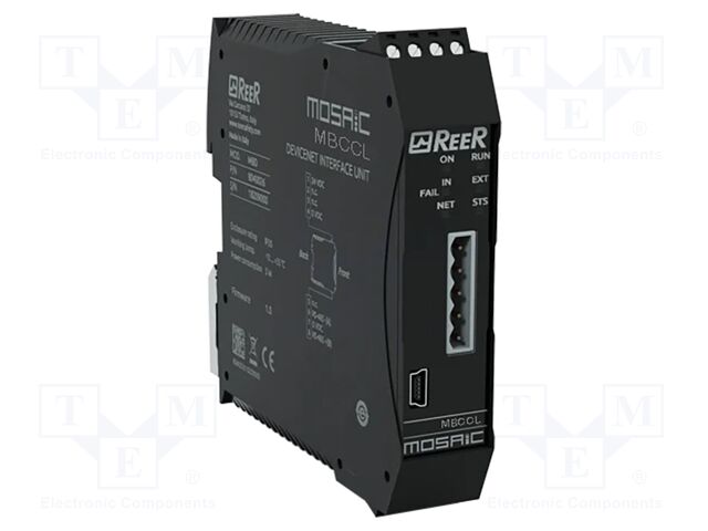 Communication card; 24VDC; for DIN rail mounting; -10÷55°C; IP20