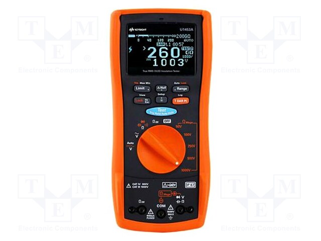 Insulation resistance meter; OLED; 50V/100V/250V/500V/1000V
