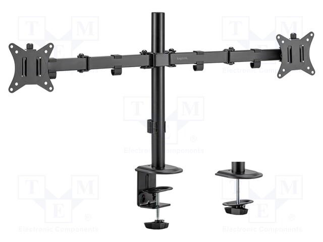 Monitor holder; 9kg; 17÷32"; Arm len: 376mm; for two monitors
